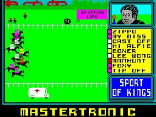 Sport of Kings screenshot 3 for ZX Spectrum